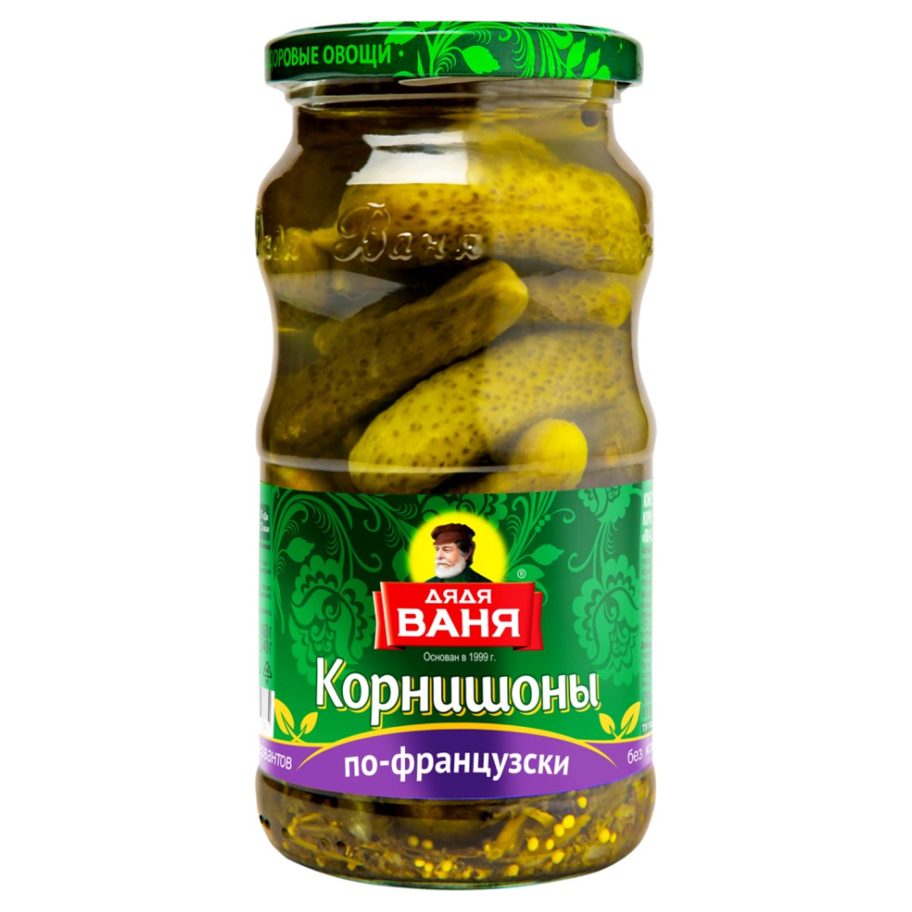 Корнишоны по-французски Дядя Ваня 460 г – Delicatessen Uz