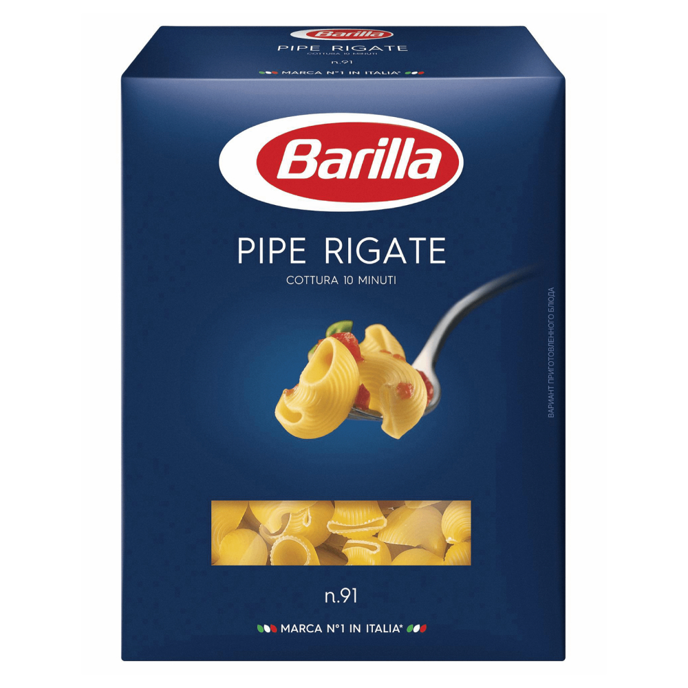 Макаронные изделия Barilla Pipe Rigate n.91 450 г – Delicatessen Uz